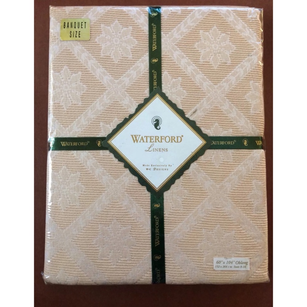 Waterford Linens Banquet Size Oblong  Tablecloth